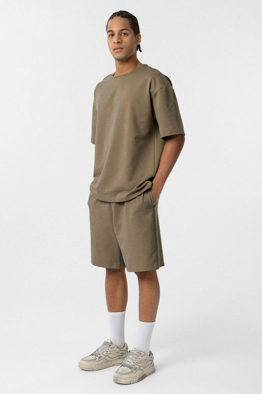 Basic Oversized Shorts Set