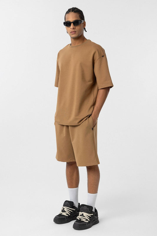 Basic Oversized Shorts Set