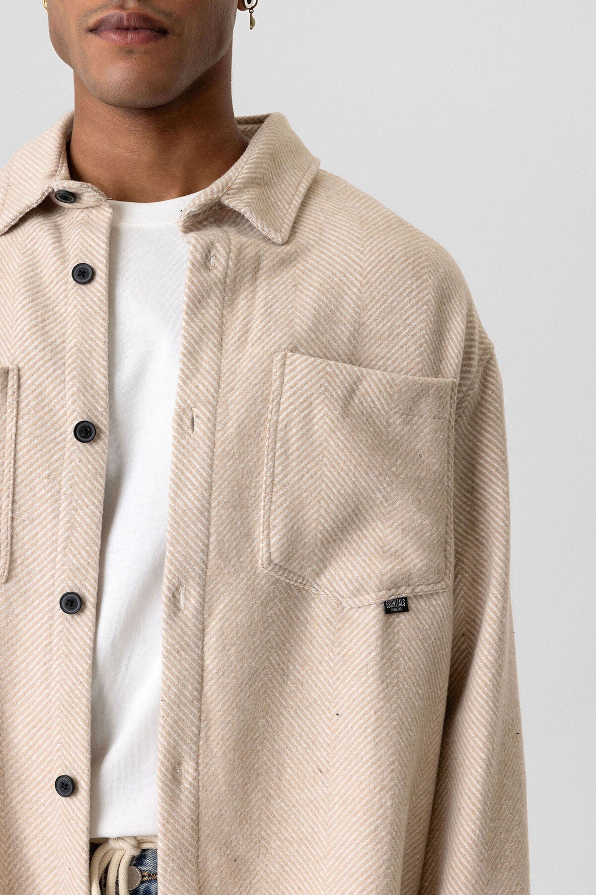 Oversized Lumberjack Shirt with Double Pockets