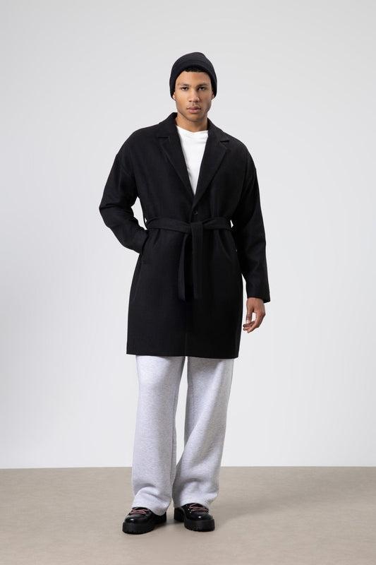 Oversized Arched Cashmere Coat