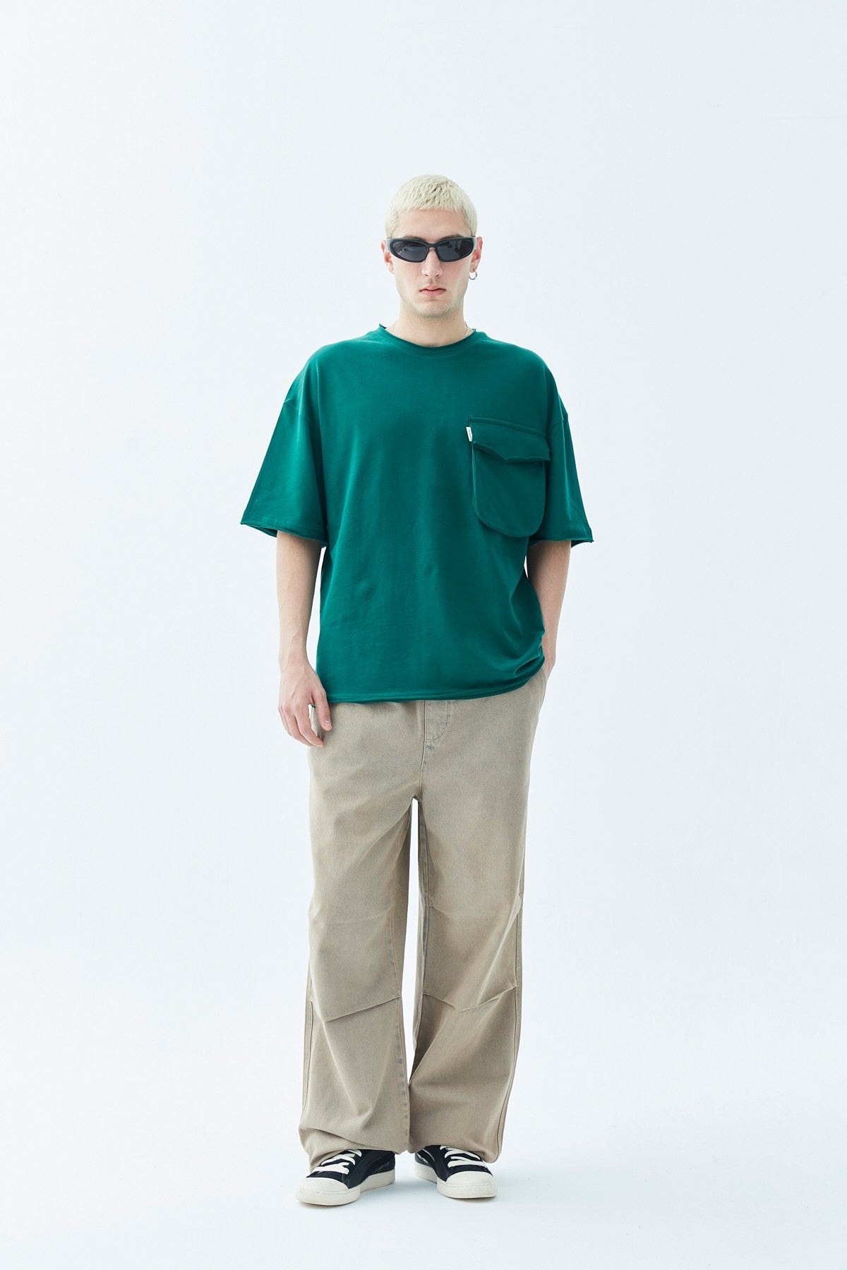 Oversized T-Shirt with Pocket Detail