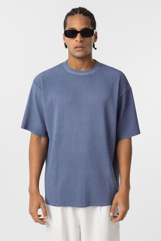 Machine-Washable Ottoman Basic Oversized T-Shirt