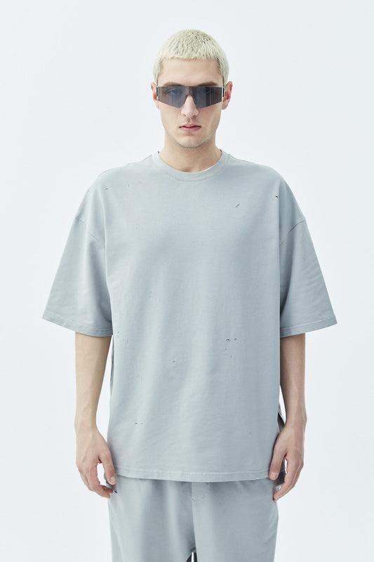 Oversized Sweatsuit Set with Cutout Details