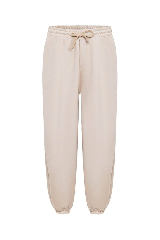 Basic Oversized Sweatpants with Elastic Cuffs