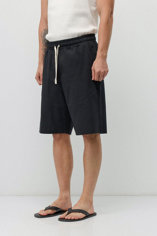 Basic Oversized Linen Shorts