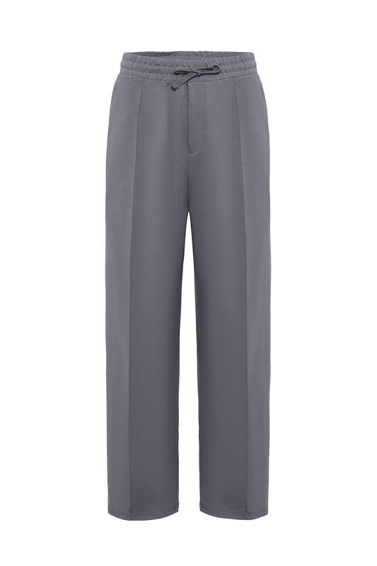 Oversized Sweatpants with Stitching Details