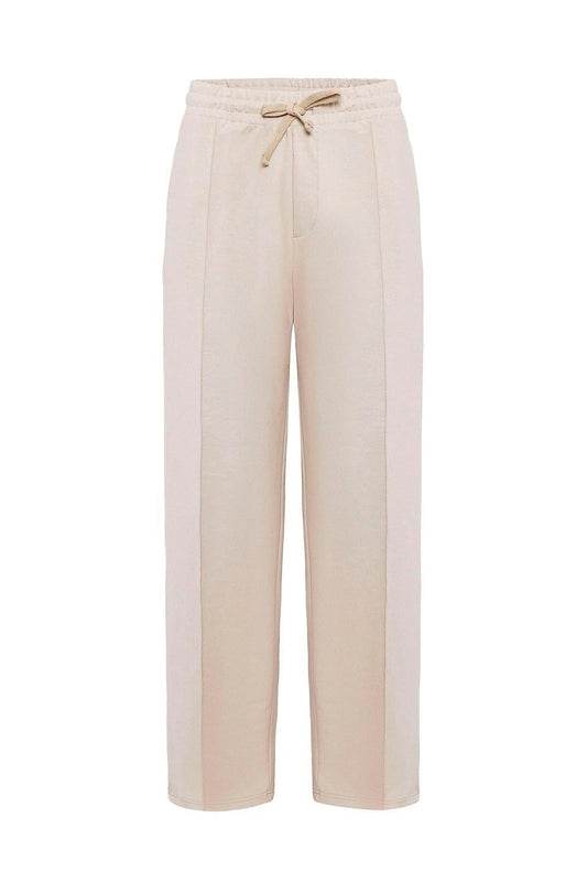 Oversized Sweatpants with Stitching Details