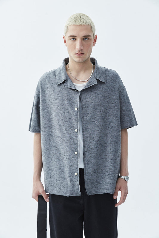 Oversized Knitted Linen Shirt