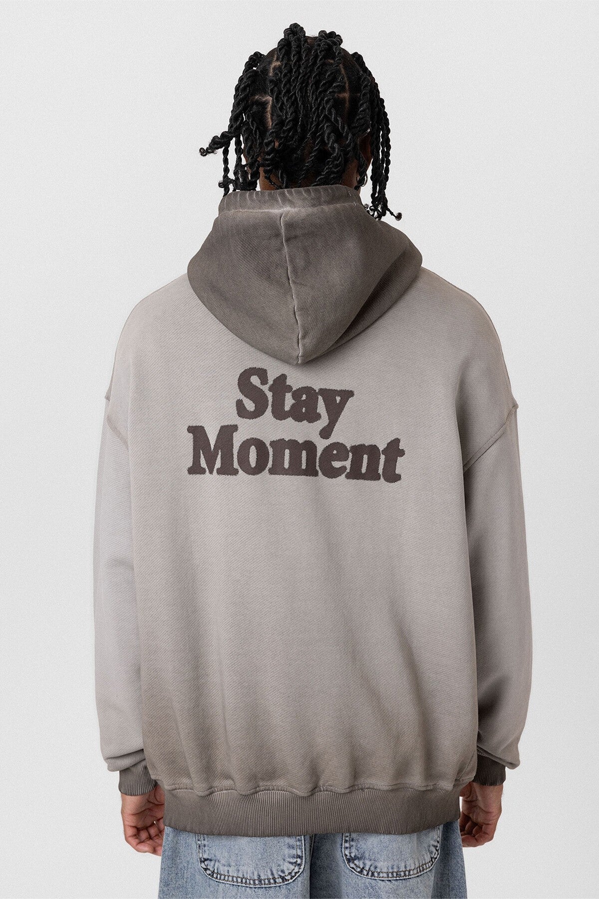 Premium Washed, Printed, Oversized Hooded Sweatshirt