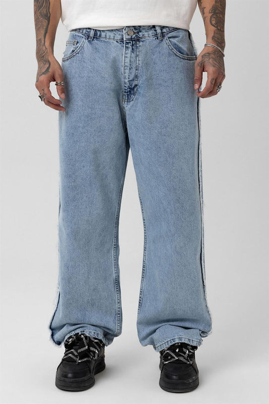Baggy Jeans with Side Seam Details