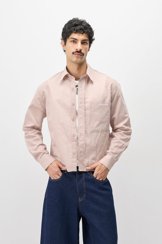 Long-Sleeved Boxyfit Shirt with Pockets