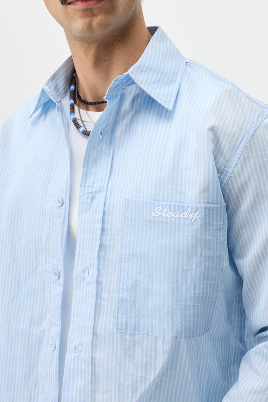 Long-Sleeved Boxyfit Shirt with Pockets