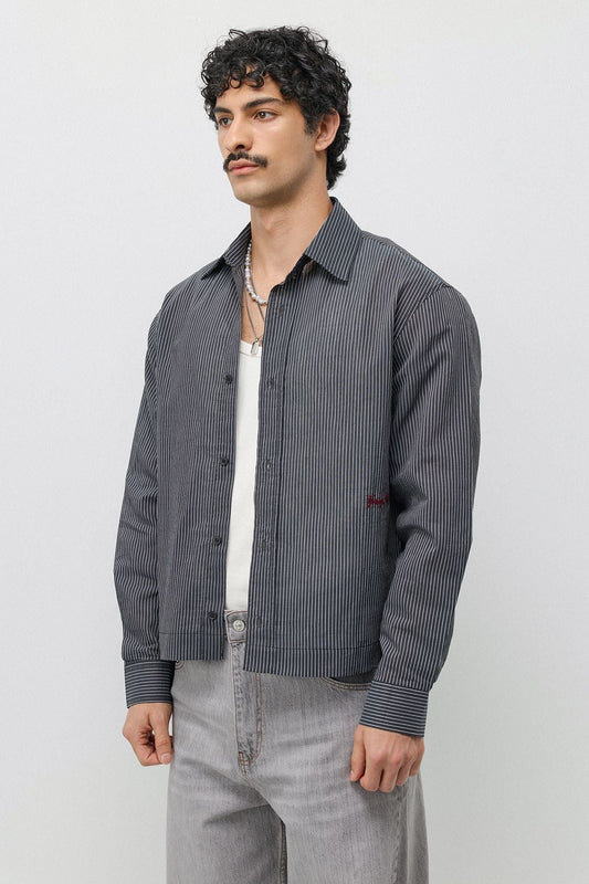 Boxy Fit Shirt with Detailed Design