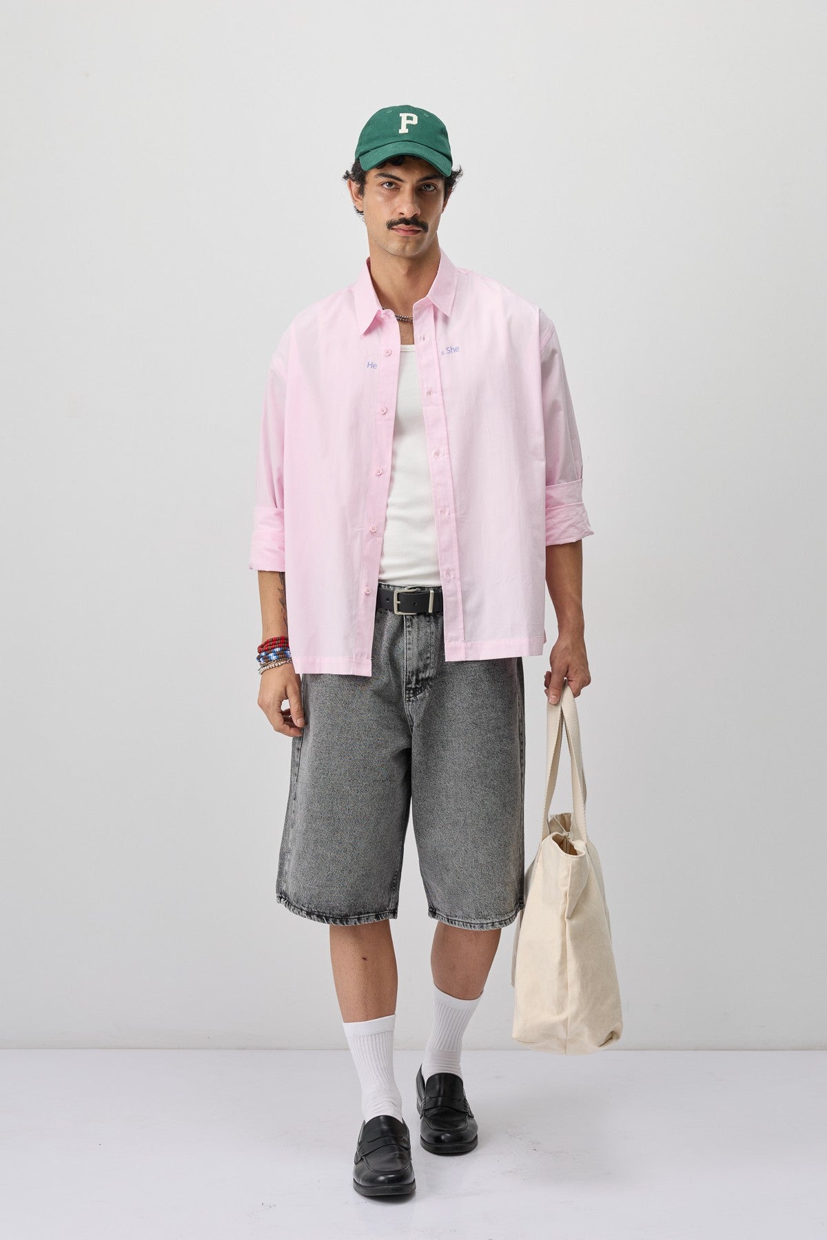 Long-Sleeved Boxy-Fit Shirt