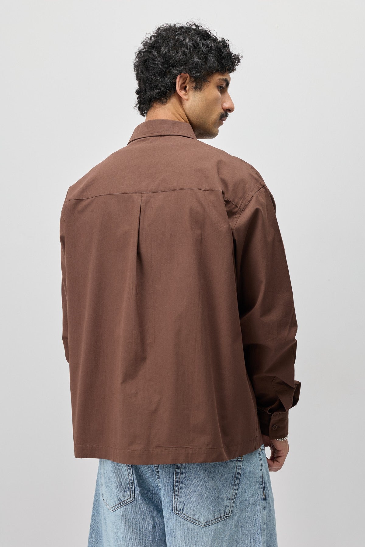 Long-Sleeved Boxy-Fit Shirt