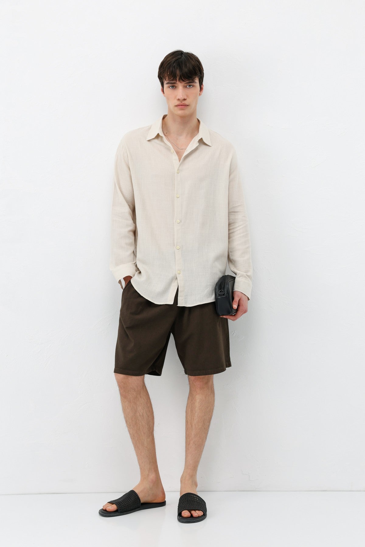 Basic Oversized Linen Shirt