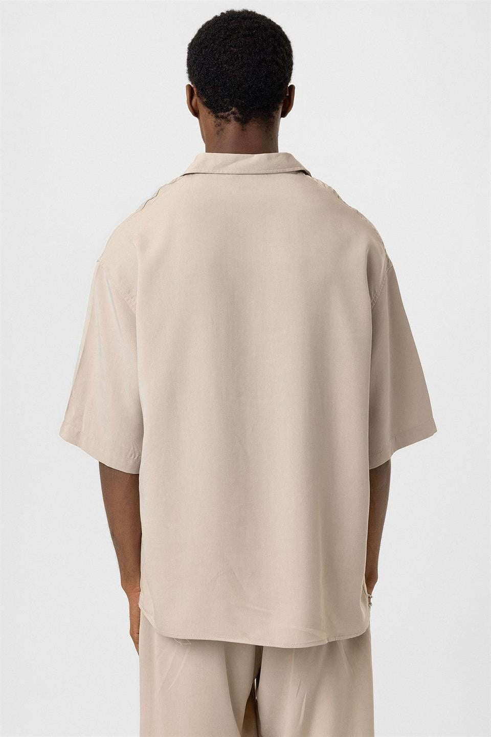 Oversized Lyocell Shirt