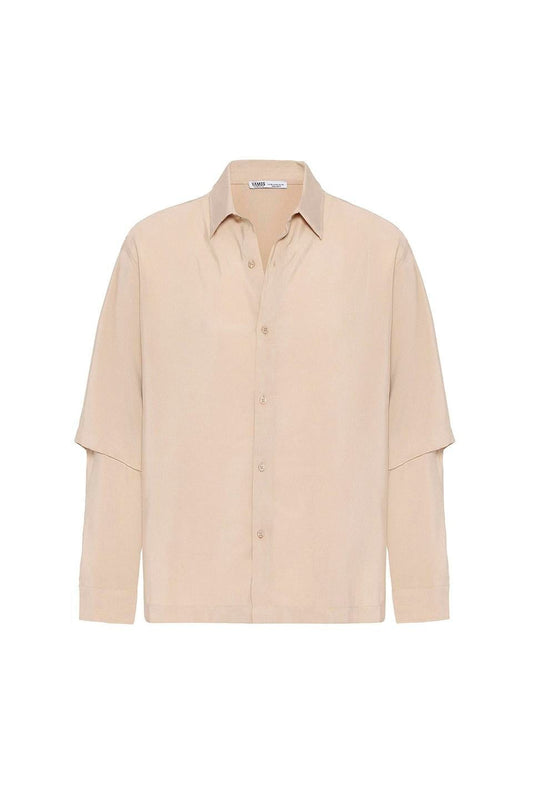 Oversized Shirt with Double-Sleeve Detail