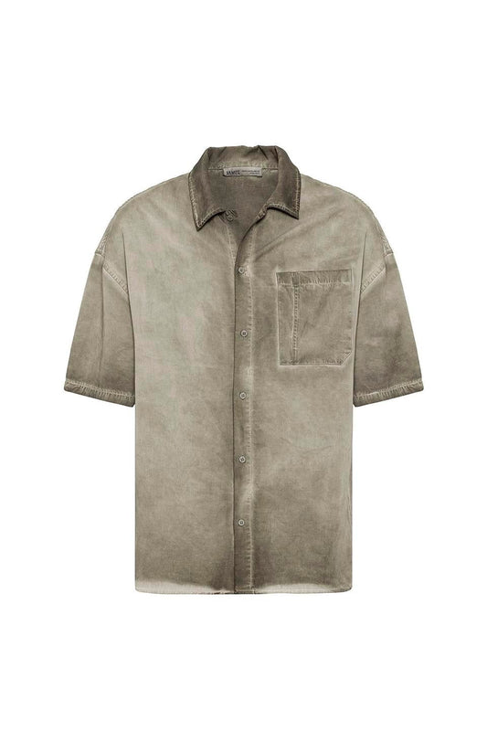 Oversized Short-Sleeve Shirt (Washed)