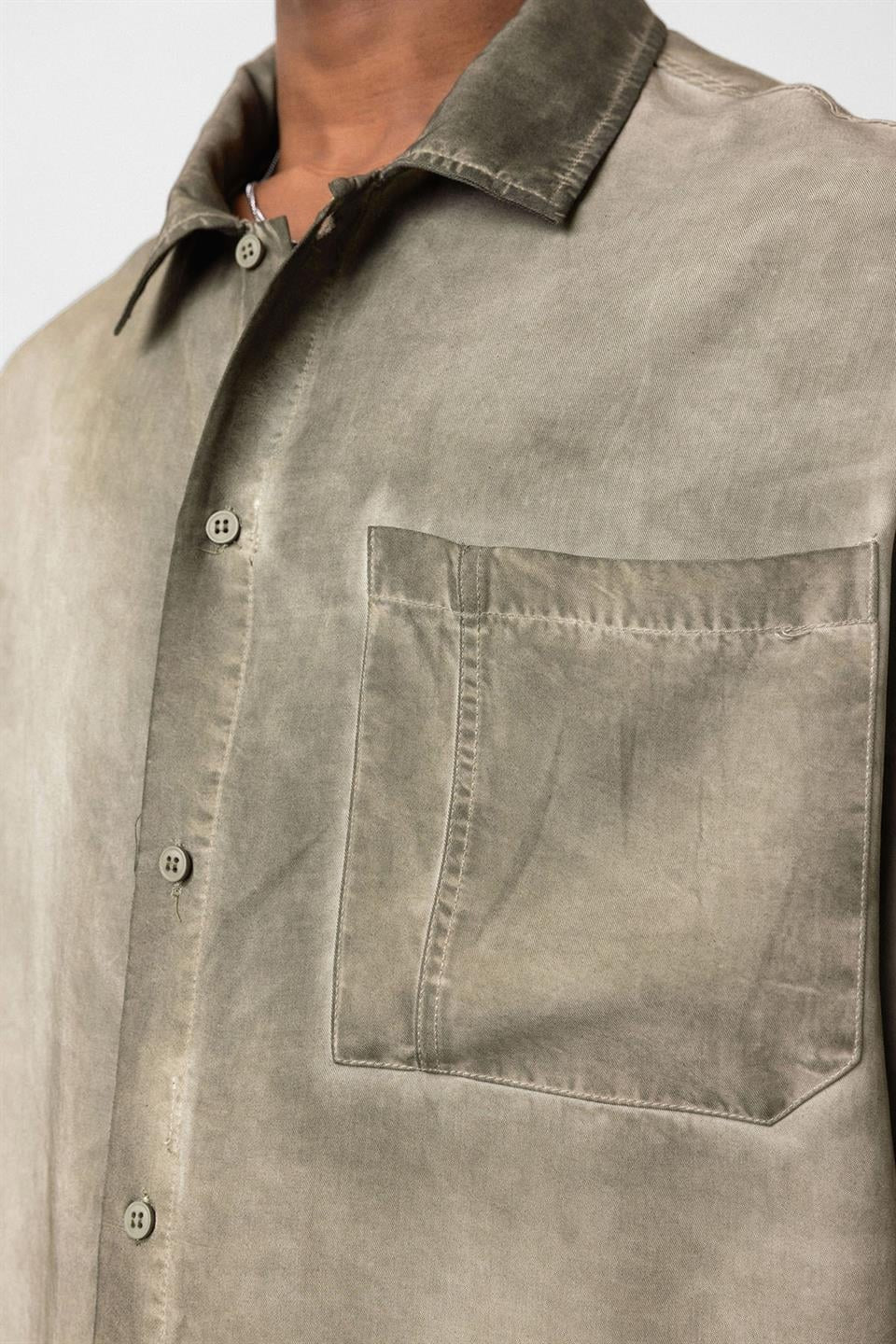 Oversized Short-Sleeve Shirt (Washed)