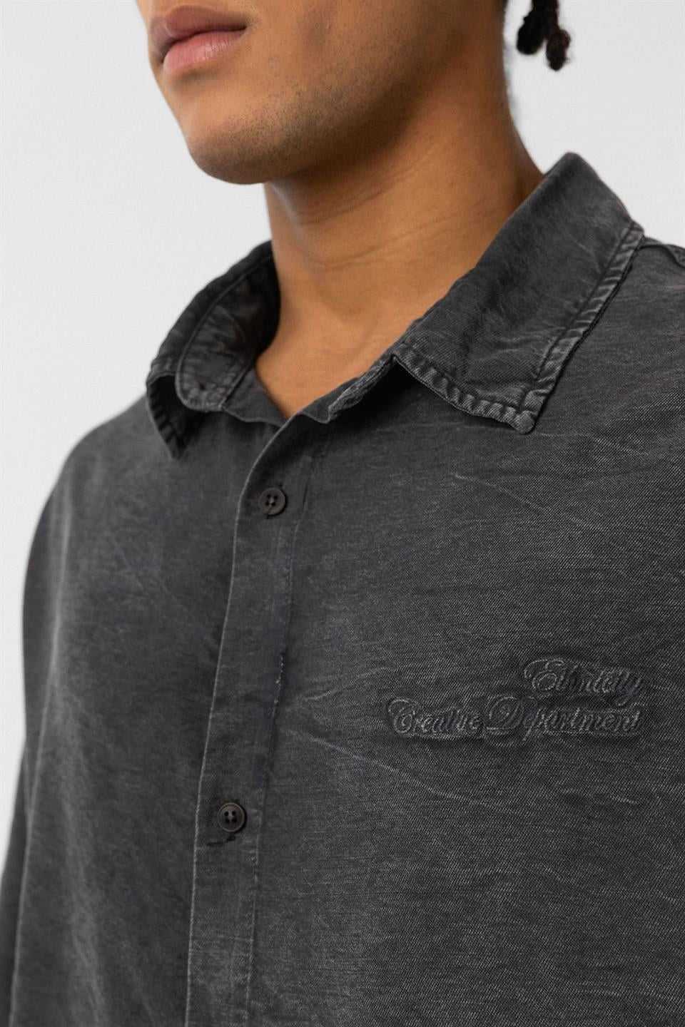 Oversized Tensel Shirt with Back Print
