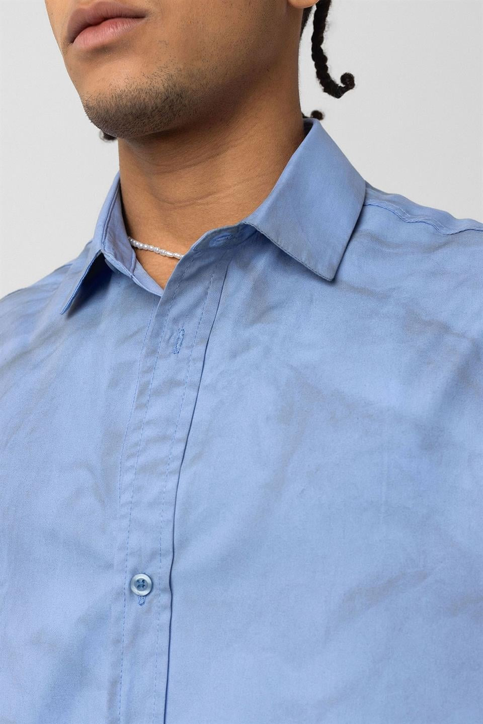 Oversized Washed Poplin Shirt