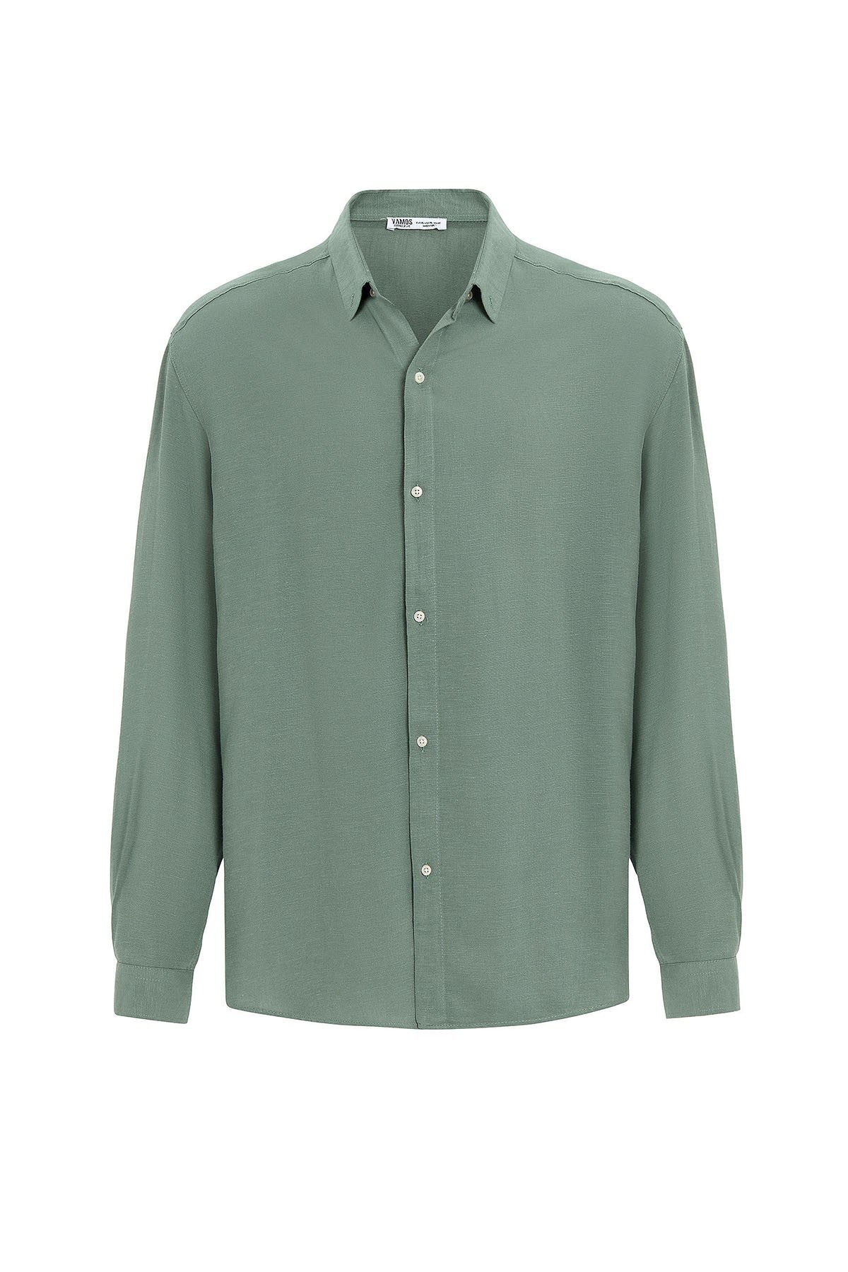 Oversized Long-Sleeved Linen Shirt