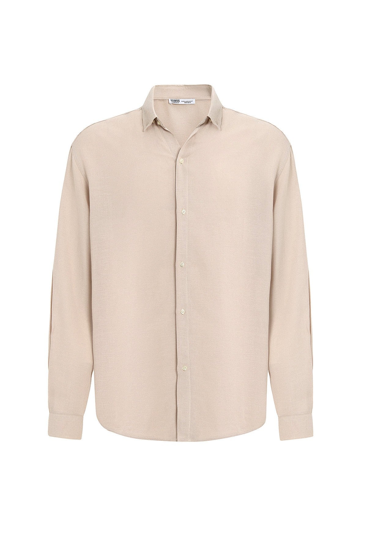 Oversized Long-Sleeved Linen Shirt