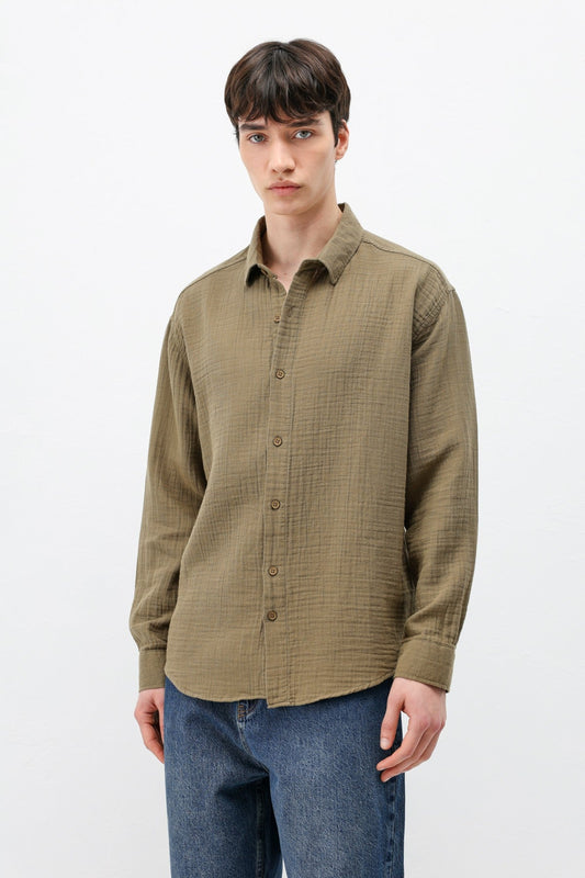 Oversized Muslin Shirt