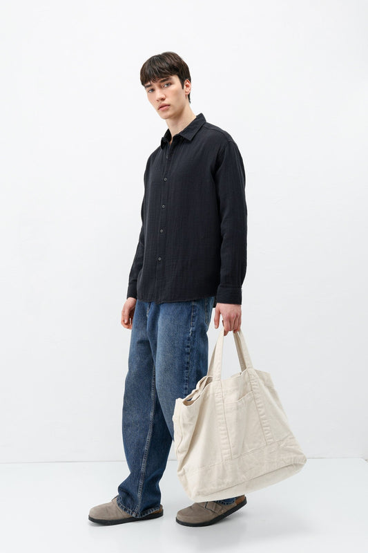Oversized Muslin Shirt