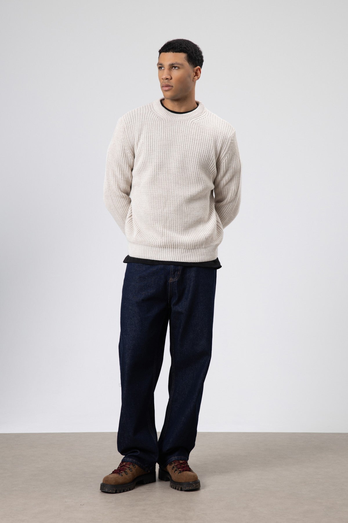 Oversized Crew-Neck Sweater