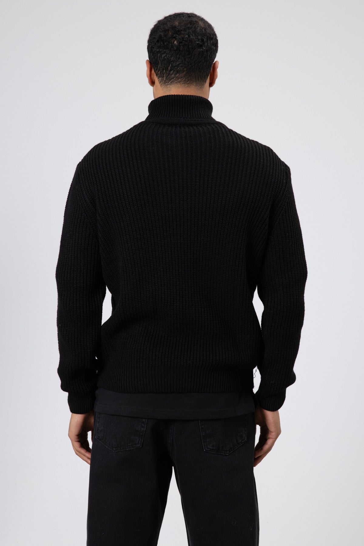 Oversized Knit Turtleneck Sweater