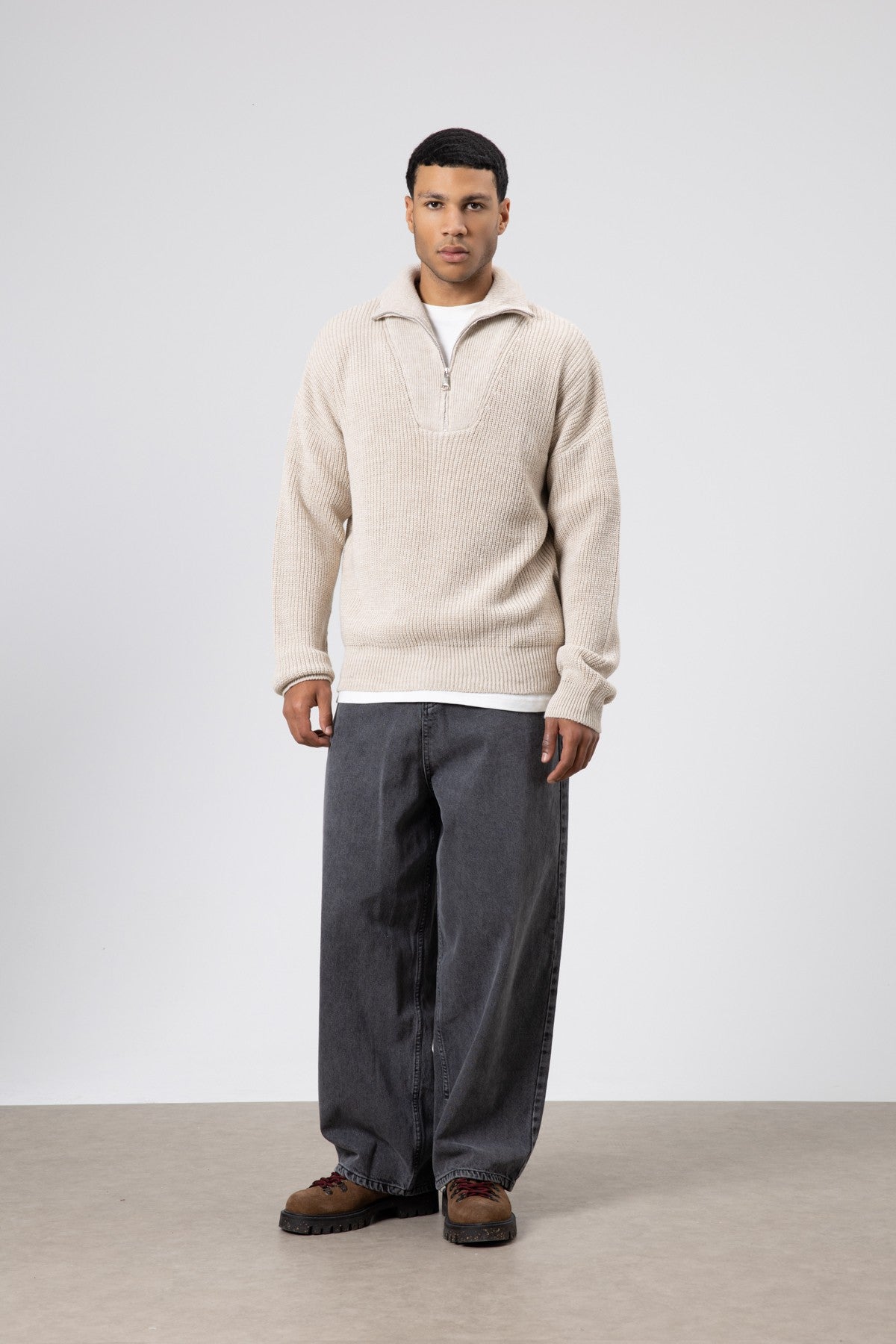 Half-Zip Knit Sweater