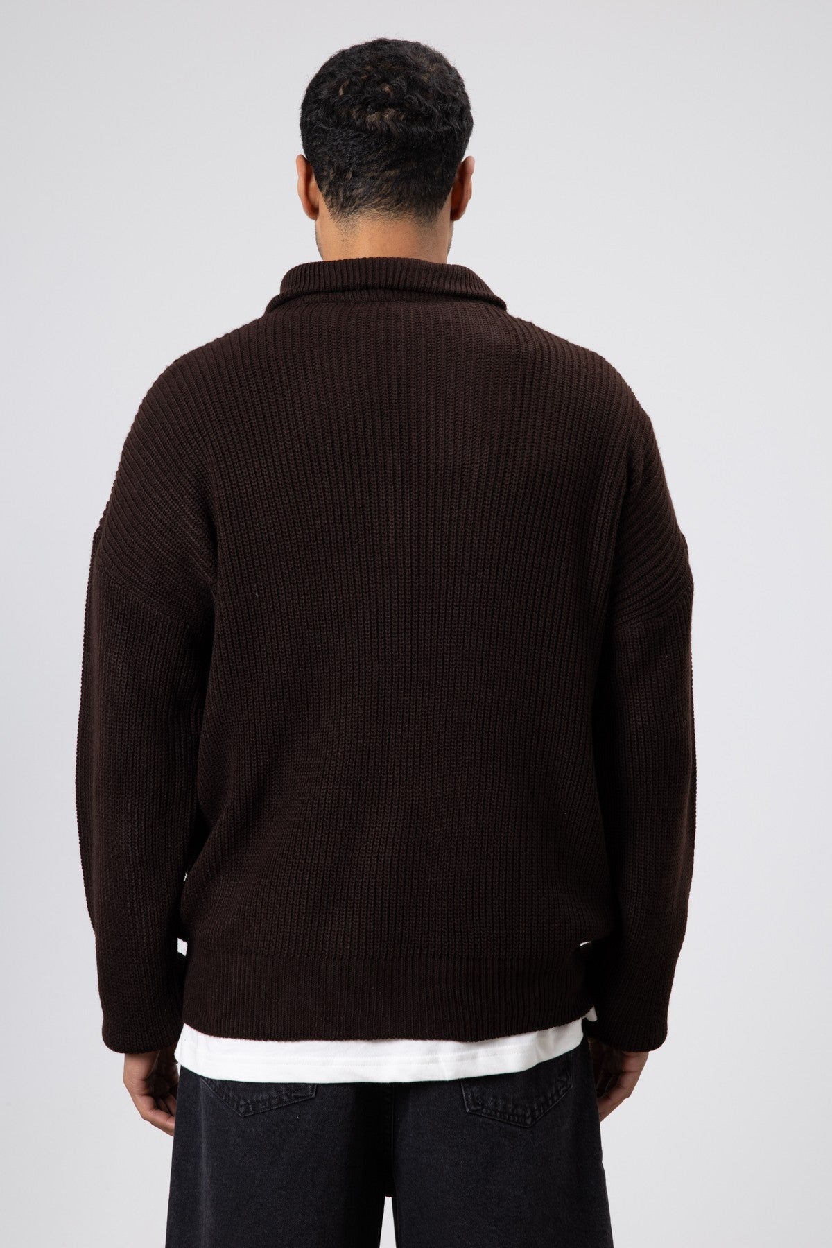 Half-Zip Knit Sweater