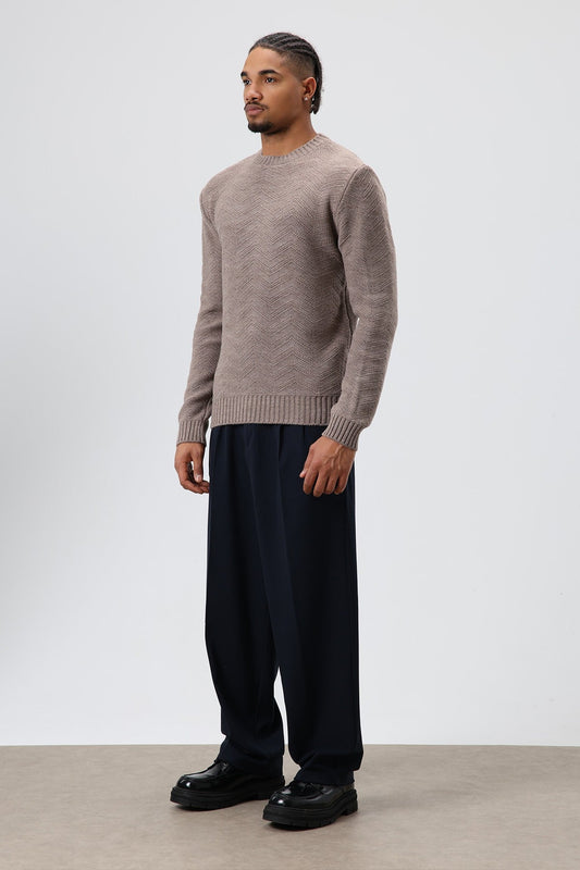 Oversized Crew-Neck Sweater
