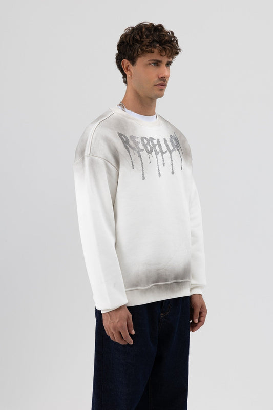 Oversized Printed Sweatshirt (Machine Washable)