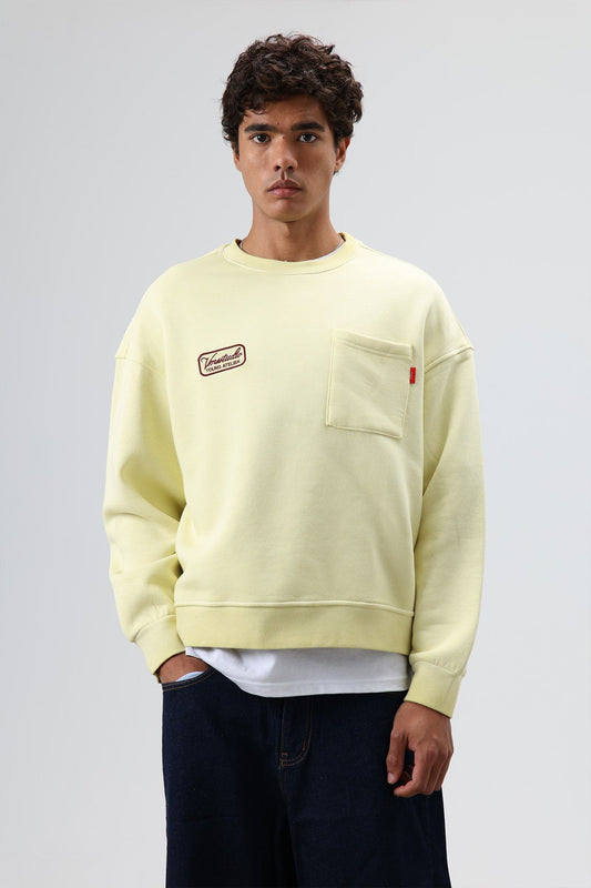 Oversized Bike Neck Sweatshirt with Pockets
