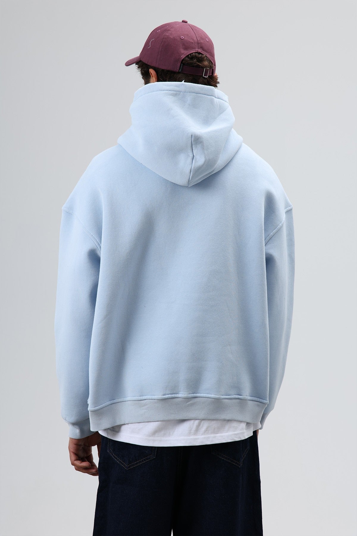 Oversized Printed Hooded Sweatshirt V70-127