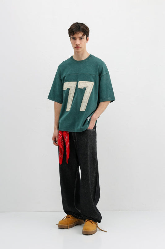 Oversized T-Shirt with Printed Number