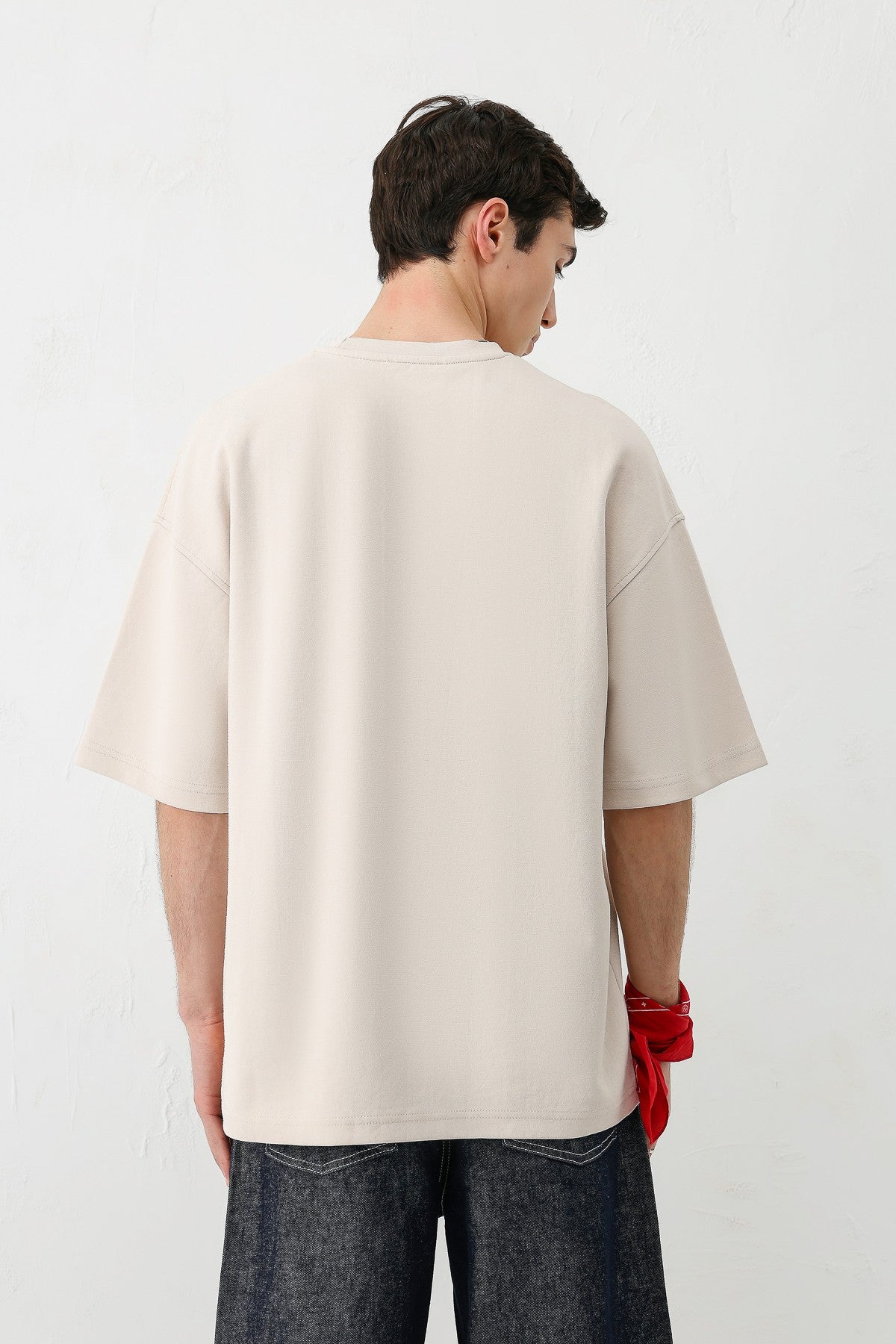 Oversized T-Shirt with Print (Requires Washing)