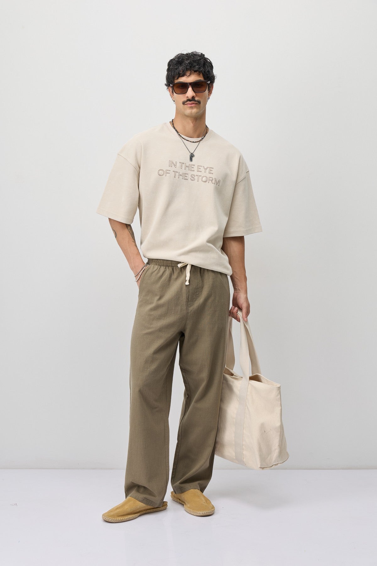 Oversized T-Shirt with Front Print