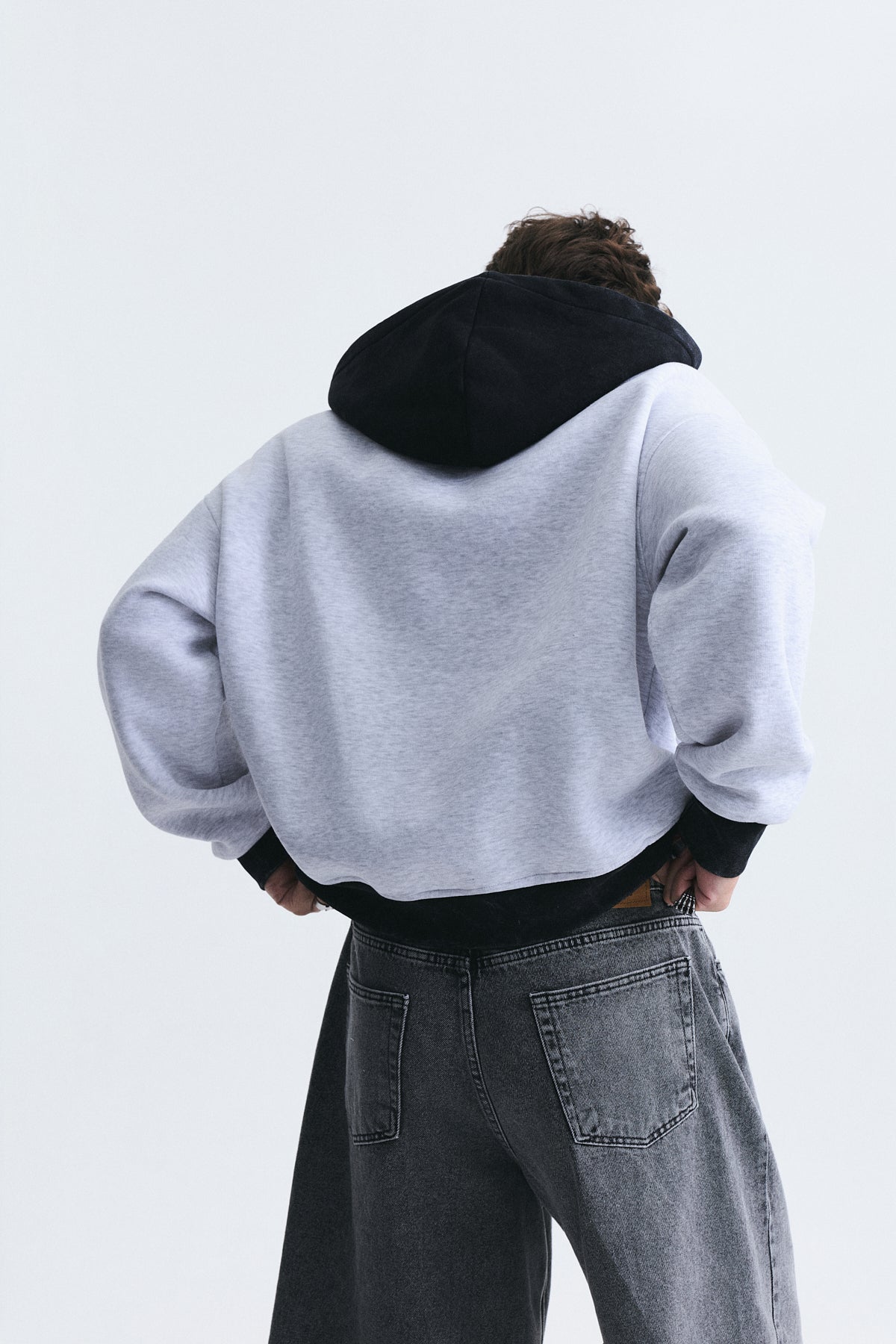Block-Color Oversized Sweatshirt