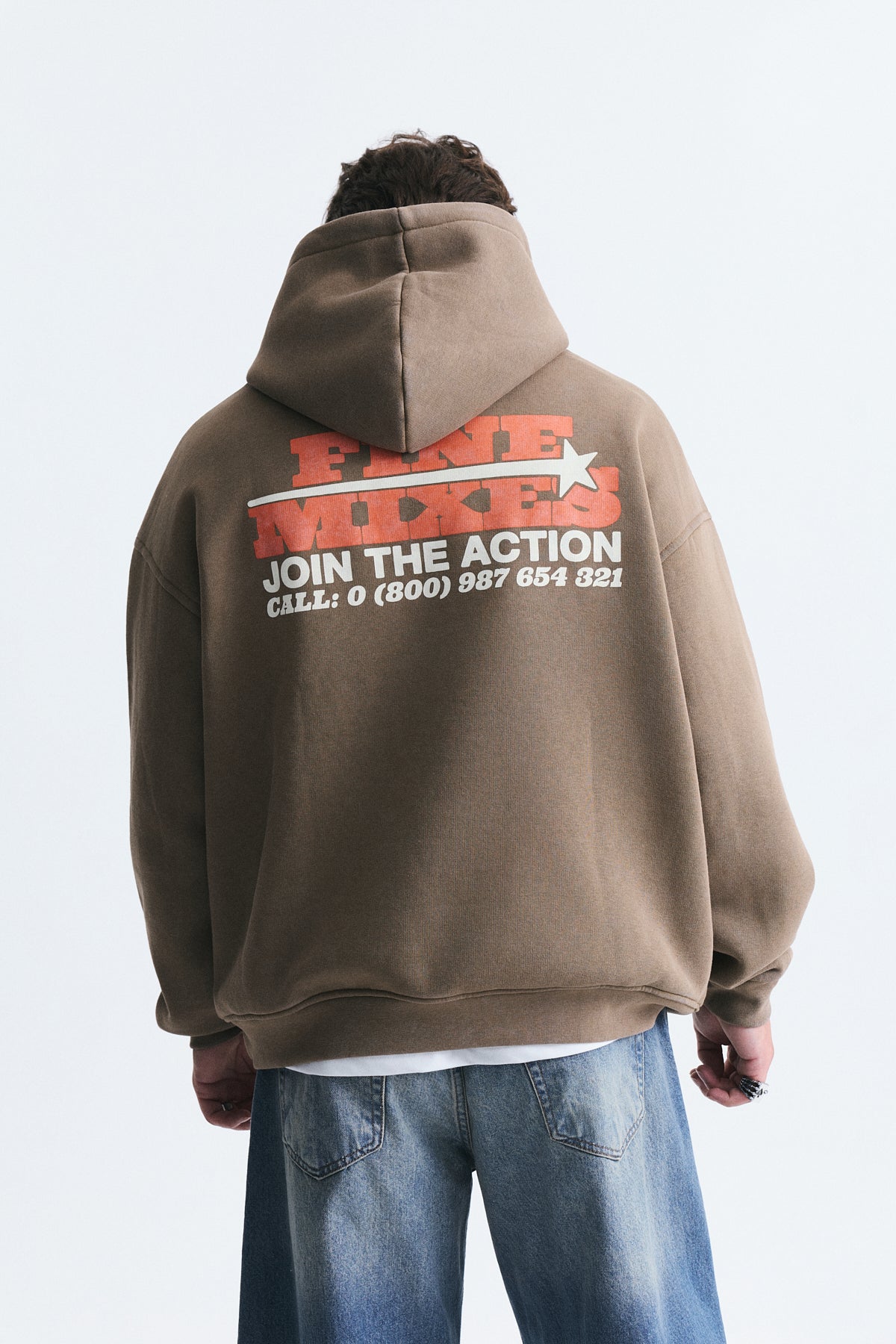 Oversized Washable Hooded Sweatshirt