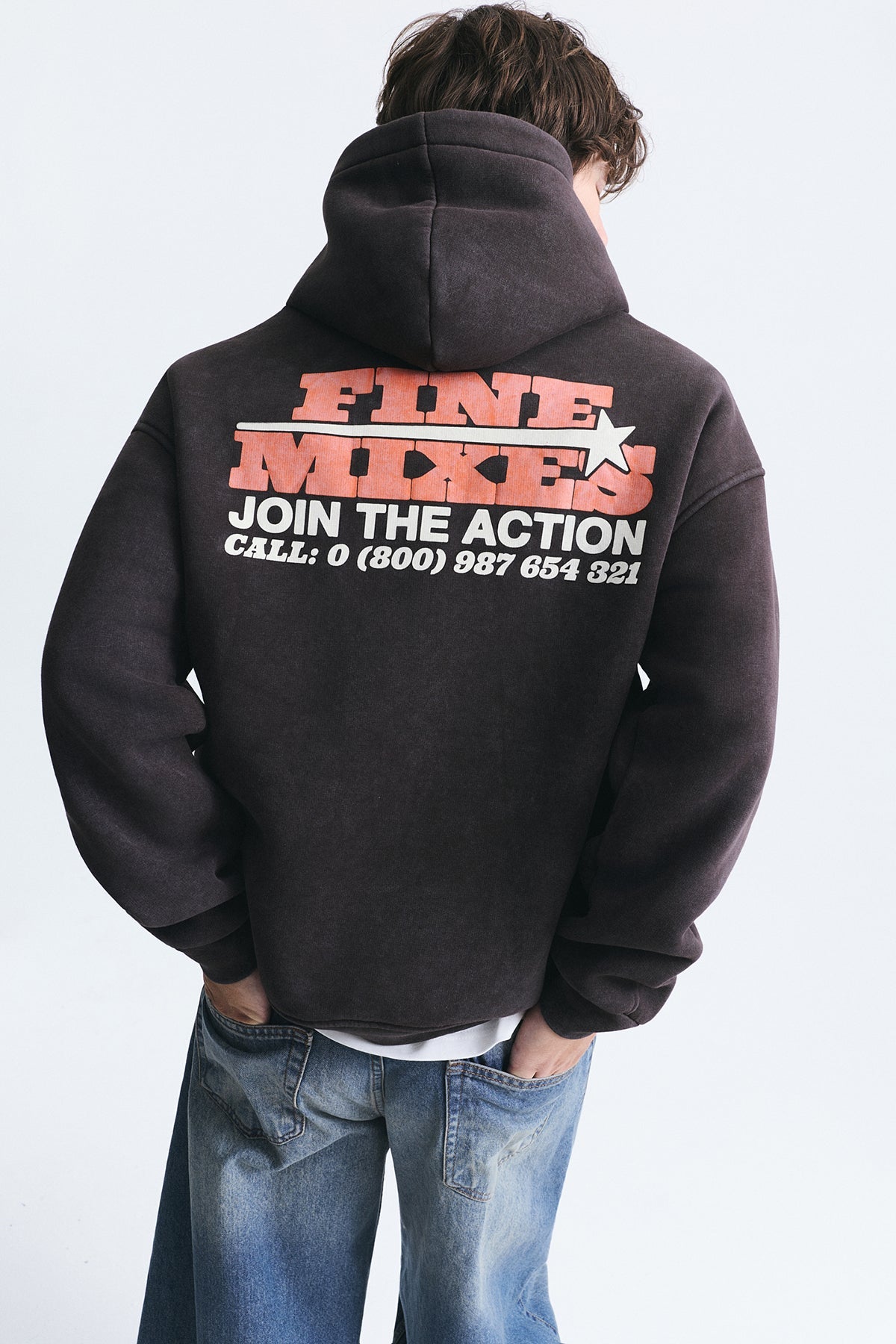 Oversized Washable Hooded Sweatshirt