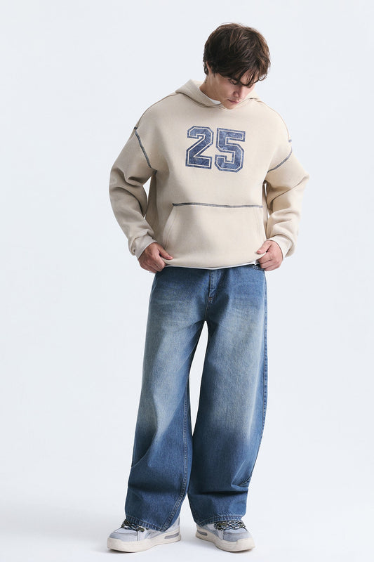 Printed Oversized Sweatshirt