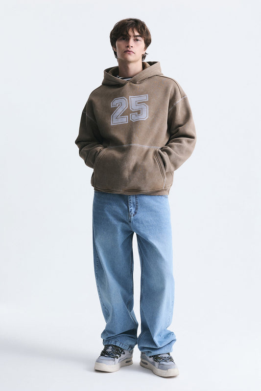 Printed Oversized Sweatshirt