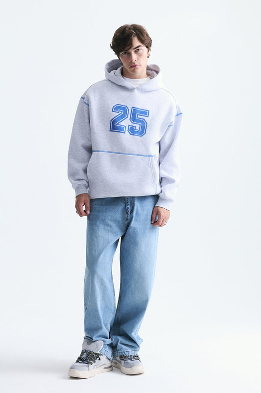 Printed Oversized Sweatshirt