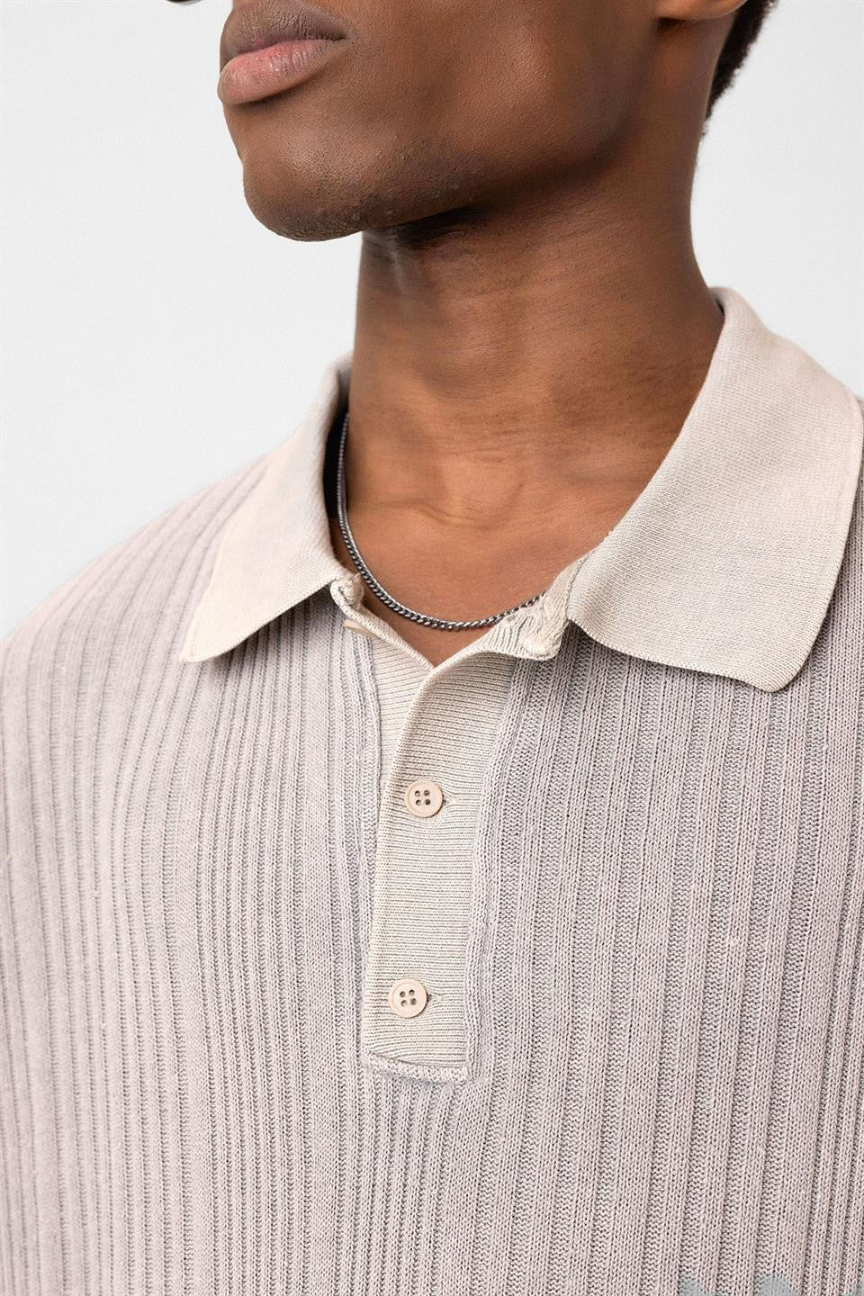 Oversized Polo-Neck Sweater