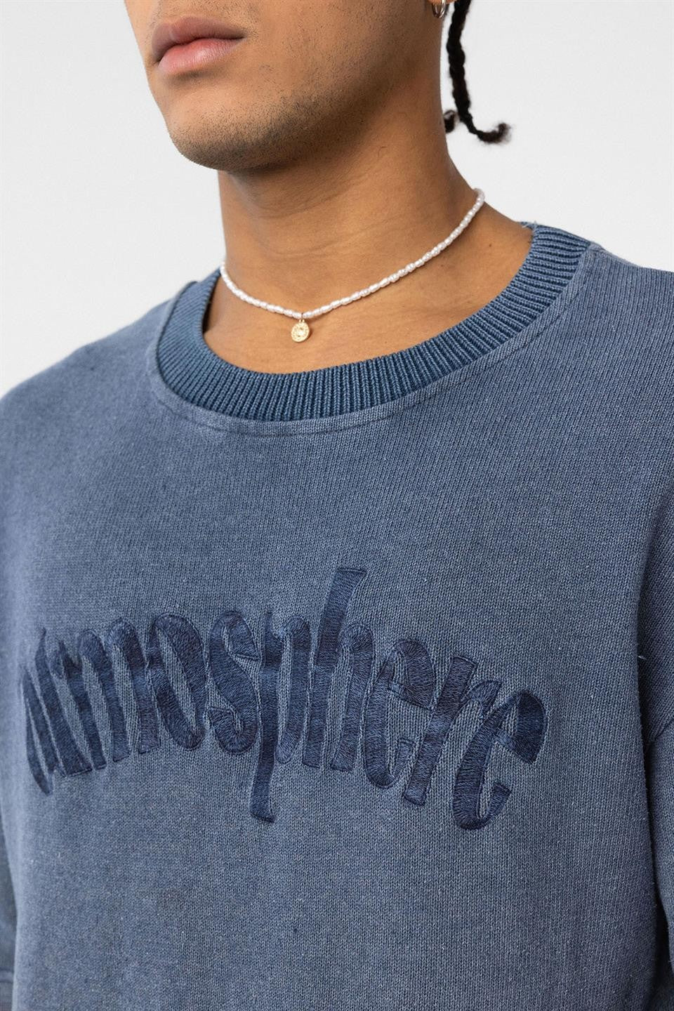 Oversized Printed Knit T-Shirt (Machine Washable)