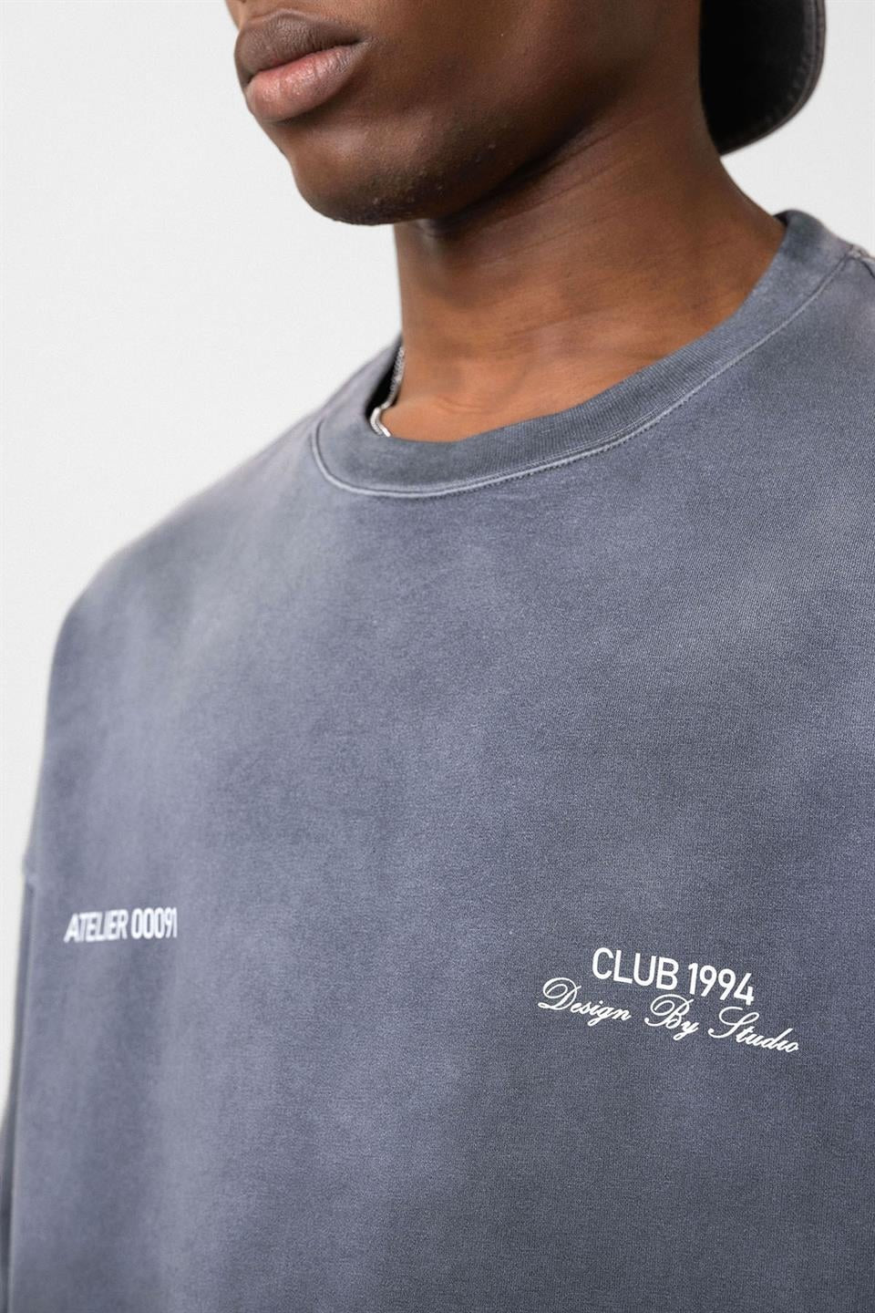 Oversized T-Shirt with Washed Finish V70-59